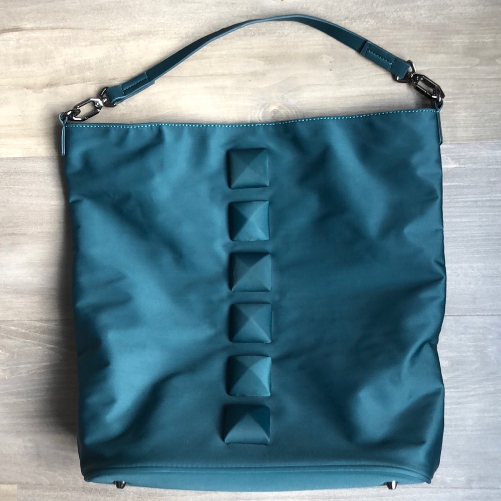 Deux Lux Large Teal Nylon Tote